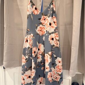 Soprano Floral Mini Dress - Blue and Pink